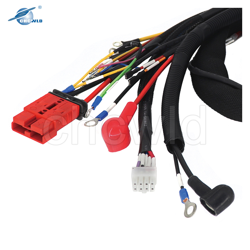 Cusotm 2 Pin Battery Connector 50A Electrical Forklift Wire Harness