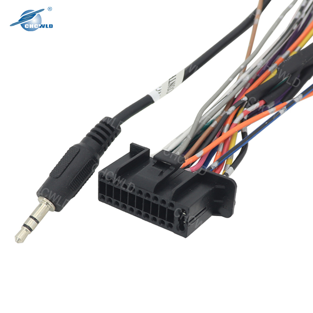 Custom 12 Pin Connector Car Gps Navigation System Auto Wire Harness
