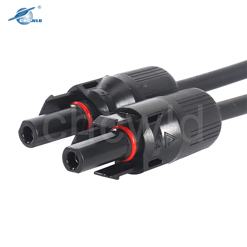 Y type Solar Panel Battery Energy Storage Extension Cable Wire Harness