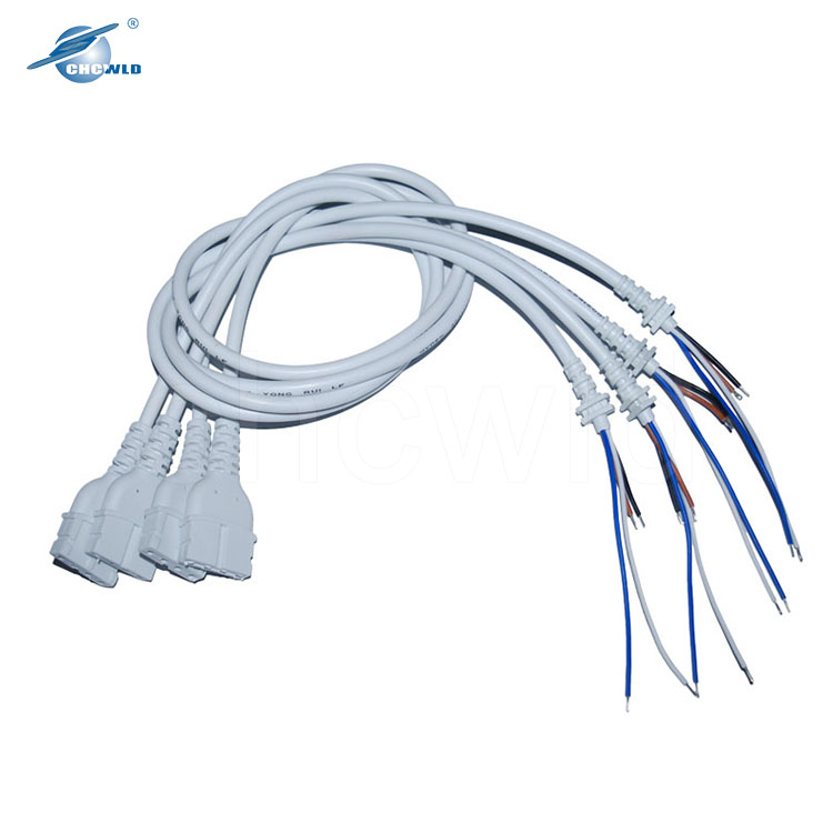 4 Pin White Medical Equipment Wire Harness