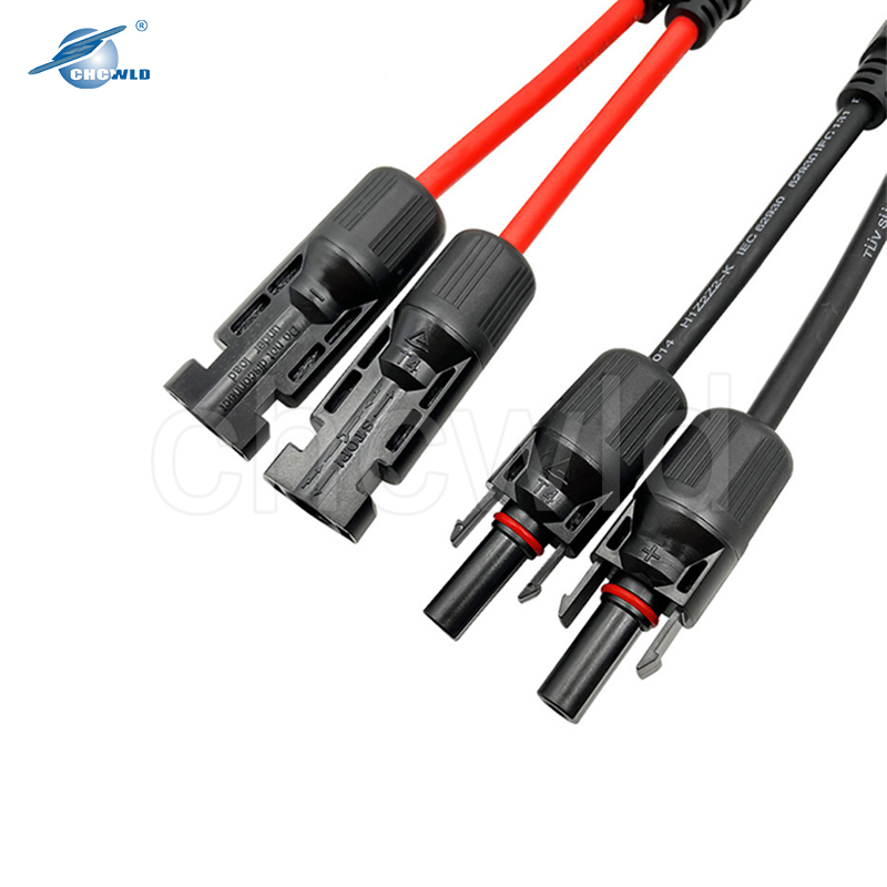 Y type Solar Panel Battery Energy Storage Extension Cable Wire Harness